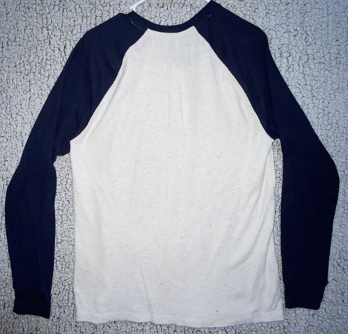 Old Navy Soft-Washed Raglan Henley Thermal Waffle Shirt Long Sleeve Mens L - Picture 7 of 7
