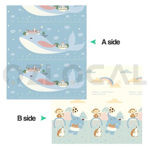 XPE Baby Play Mat Crawling Foldable Kids Pad Waterproof Non-Slip Foam Carpet Rug - Picture 2 of 8