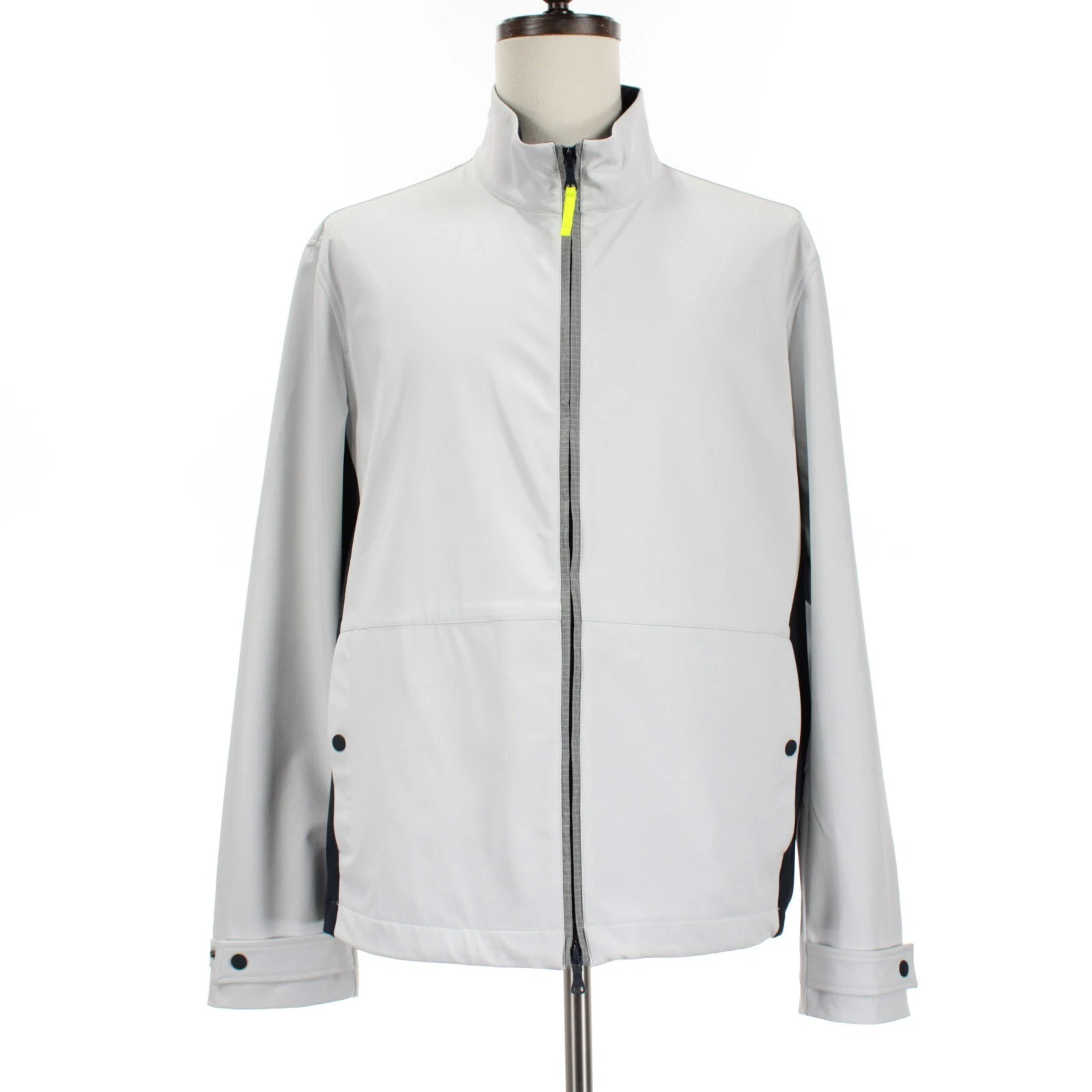 OFF WHITE Giacca Paul & Shark nuova con etichette Re Light Shell full zip taglia XXL in bianco sporco blu