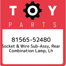 81565-52480 Toyota Socket & wire sub-assy, rear combination lamp, lh 8156552480,