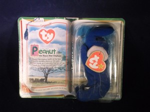 ty peanut royal blue elephant 1995