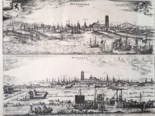 Gravure plan prise de la ville de Dunkerque au XVIIème siècle Louis XIV