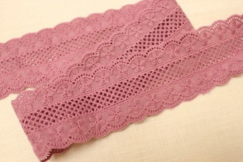3 yards Broderie Anglaise double cotton eyelet lace trim 1.8" (4.5cm) YH968 - Picture 4 of 8