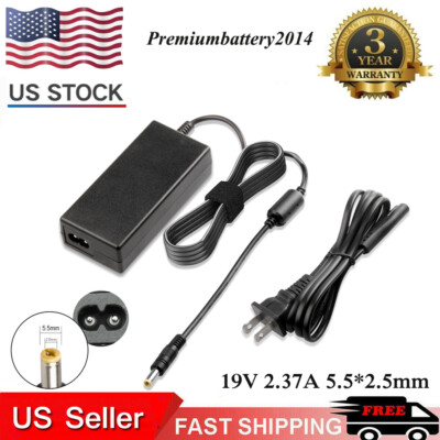 19V 2.37A 45W AC Adapter Charger Power For Toshiba PA5177U-1ACA G71C000GZ1TE US