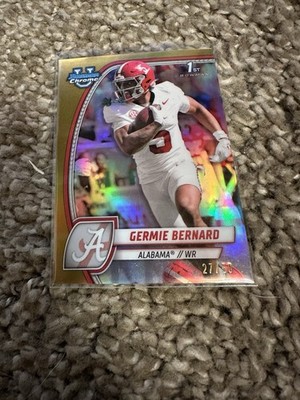 2024 1st Bowman University Chrome Germie Bernard Gold Refractor #d /50 #156