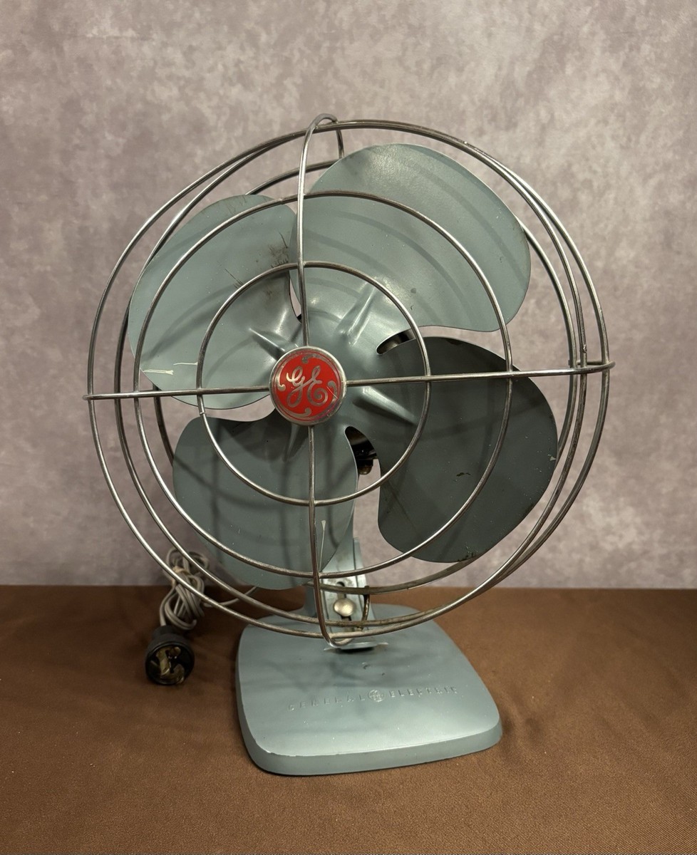 GE General Electric MCM 1950s Desk Fan • FM10S63 10