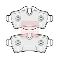 Mini Mini Clubman R55 2006-2015 BremsbeläGe Hinten (R90) PAD1648