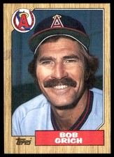 Bob Grich 1987 Topps #677 California Angels MLB READ FREE SHIPPING AutographDen