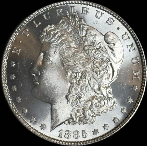 1885 P Morgan Silver Dollar $1 Coin Superb Gem BU Amazing Luster High Grade