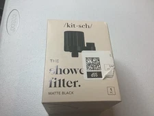 Kitsch Mass Purifying Water Shower Filter Easy-Twist Installation Black