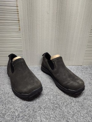 Baffin Men Winter Hiking Boots 9 Gray Suede Slip On Waterproof Outdoor Comfort