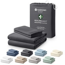 Eucalyptus Collection Split Top King Size Sheet w/Silver Ions 100 Tencel ...