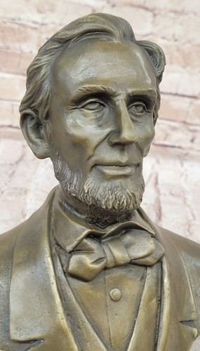 Abraham Lincoln Bronze by Academy Award Winner Arrieta Marble Sculpture Figure - Picture 8 of 10