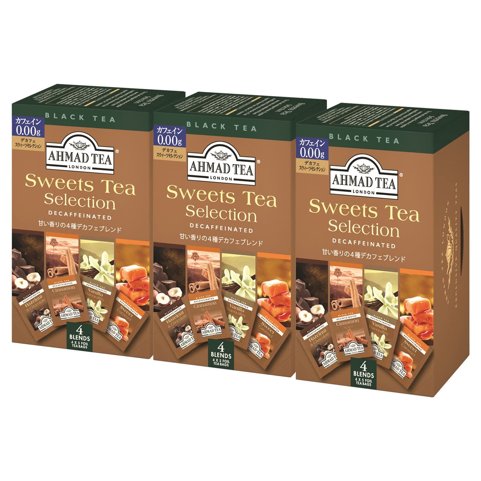 [FD] Ahmad Tea Decaf Sweet Tea Selection Tea Bags 20 Bags X 3 [Caffeine-Free H__