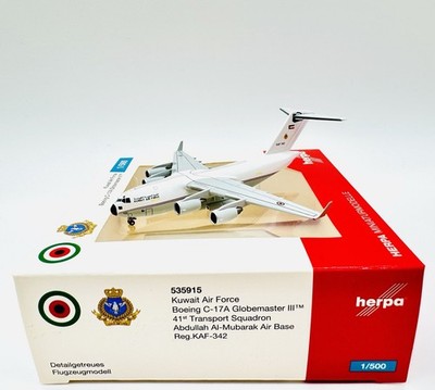 Herpa Wings 1:500 535915 Kuwait Air Force C-17A Globemaster III KAF-342