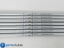 (7) NEW MITSUBISHI CHEMICAL OTi 75 STIFF FLEX GRAPHITE IRON SHAFTS .370 #448013