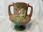 ROSEVILLE USA POTTERY 146-6 WHITE ROSE VASE