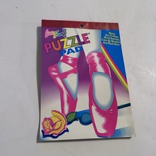 Vintage Lisa Frank Balarina Shoes Puzzle Activity Pad Word Find Dot to Dot READ