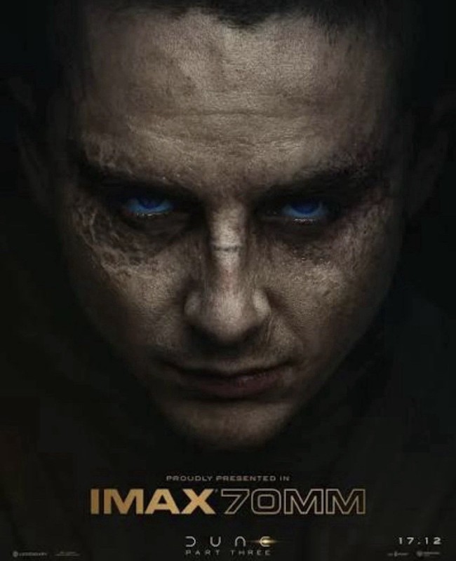 Dune: Part Three IMAX 70MM 1x 12/20 7 PM A1 (AMC Metreon 16 San Francisco)