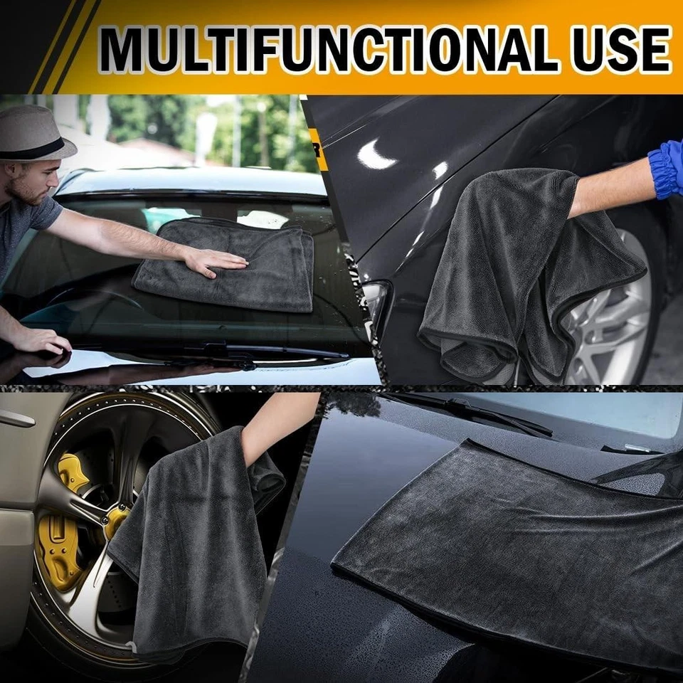 2 piezas toallitas brillantes paños de limpieza de ducha - toalla absorbente reutilizable para automóvil y hogar Foto 3 de 4