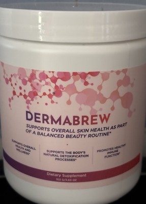 10 DERMABREW Dietary Supplement Powder 3.60 oz Skin Health Immune Detox