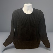 Vintage LL Bean Sweater Men XL Blue Roll Neck Fisherman Waffle Knit Cotton