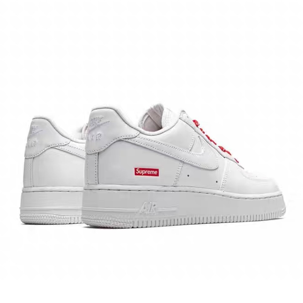Size 10 - Nike Air Force 1 x Supreme Low Box Logo - White