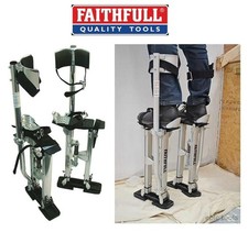 Faithfull Aluminium Decorators Stilts 114kg (250lb) Load. Adjustable. Carry Bag
