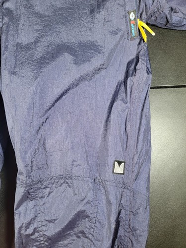 Vintage COULOIR Mens one piece Ski Snow Suit Size 46 Navy Yellow Red 31 Inseam - Picture 12 of 24