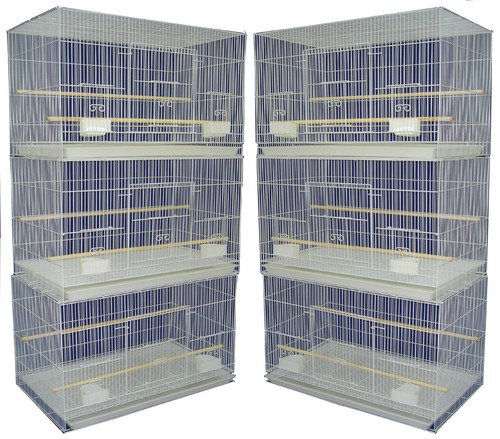 YML Small Breeding Cages Pack of 6 White - Picture 1 of 1
