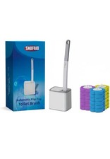 Disposable Toilet Brush,Toilet Bowl Cleaning System with Disposable Wand, Bru...