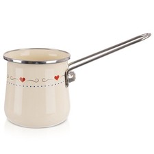 Türkische Kaffeekanne Emailliert TONCA 600ml Mokkakanne Ibrik Espresso