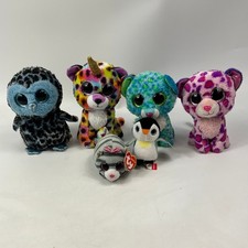 Ty Beanie Boos Plush Lot of 6 Giselle, Glamour, Yago & More Mixed Sizes Tags