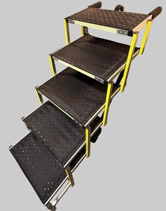 Portable 5-Step Foldable Dog Stair Ramp up to 200 lbs Support 26 - 48 in Rise