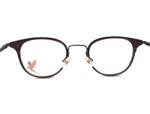 Maui Jim Eyeglasses Frames MJO2710-90M Matte Burgundy Gray Round 46-24-140 - Picture 7 of 10
