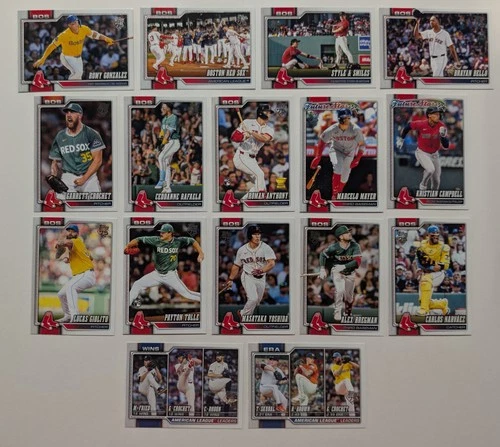 2026 Topps Series 1 Red Sox Team Lot 16 Cards - Roman Anthony +