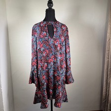 Xhilaration Dress Womens XL Boho Floral Flare Festival Cottagecore 70s Flirt
