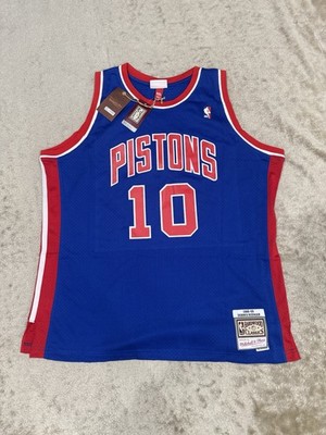 Detroit Pistons 1988-89 Dennis Rodman Blue Mitchell & Ness Jersey (size:2XL)