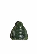 Sitting 1”  Jade BUDDHA Vintage Mini Statue
