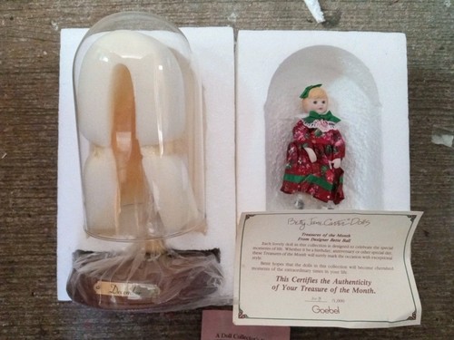 Vintage 1997 Betty Jane Carter Puppe Treasures of the Month Bette Ball Dec Glaskuppel - Bild 1 von 2