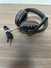Black And Red 3.5 MM Wired Over The Ear Gaming Headset With Boom Mic 0E