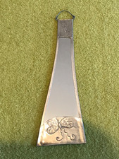 Handcrafted Pewter Repoussework accent mirror butterfly & heart decoration