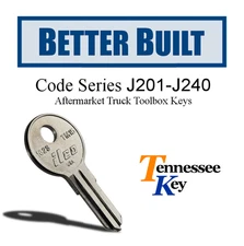 Better Built, Reading, Snugtop, Jobco,  Truck & Tool Box Keys / Series J201-J240