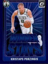 2024-25 Donruss Optic Kristaps Porzingis Winner Stays Blue #9 Celtics
