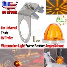 Universal Truck Watermelon Light Frame Bracket Angled Mount Included Amber Light