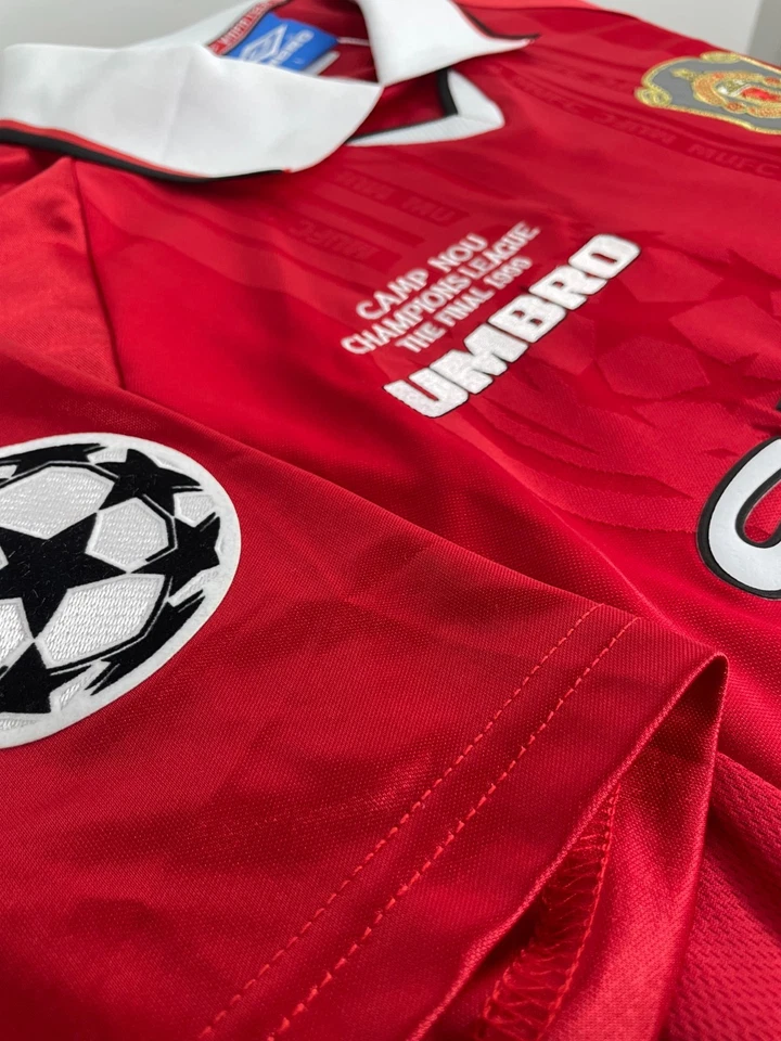 Camiseta local Manchester United 1999-2000 - Beckham #7 - Camiseta de fútbol vintage Foto 3 de 4