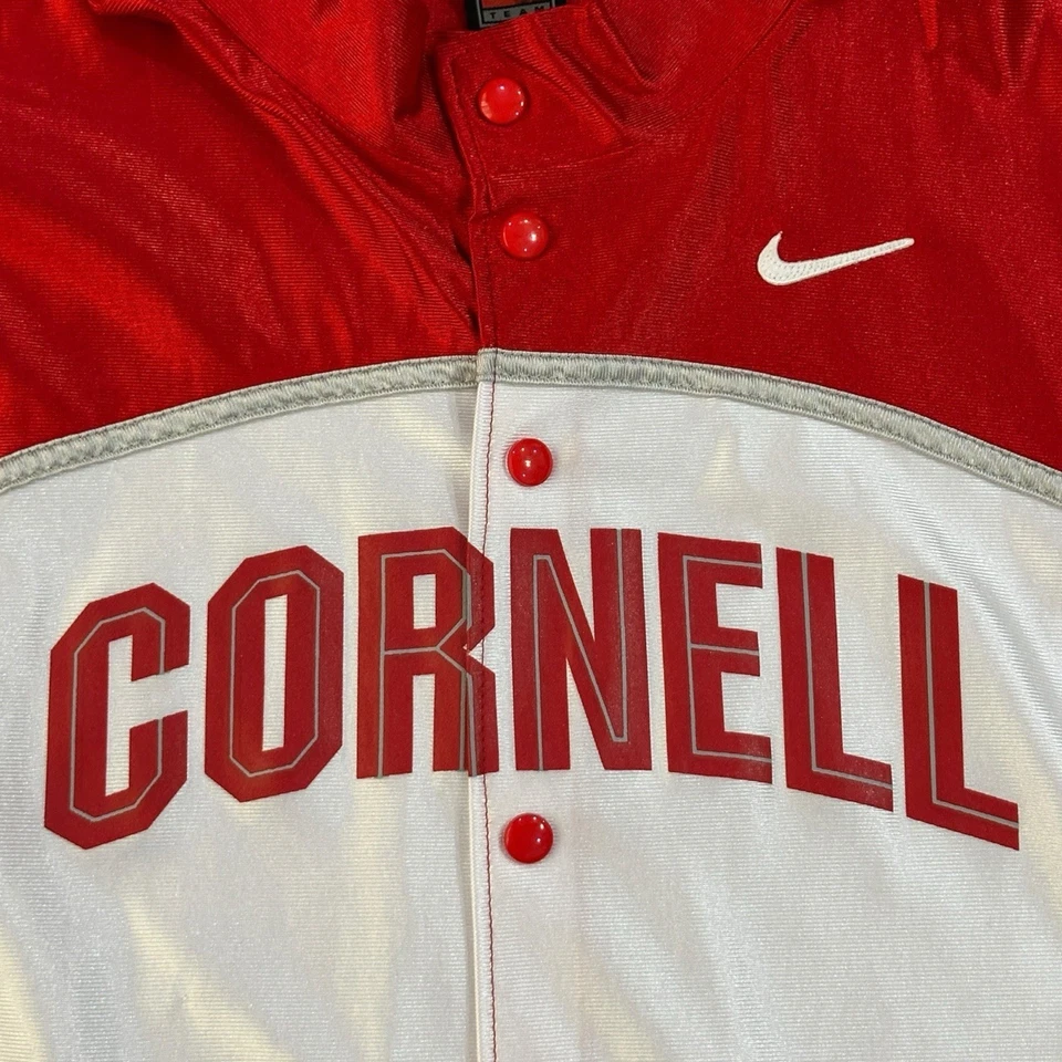 Nike Team Player Issued Cornell University Snap Warmup Basketball Jersey - XL - Image 2 of 4
