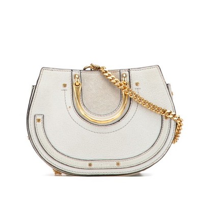 CHLOE Shoulder bag Pixie Leather Suede 2WAY Chain Strap Authentic From Japan