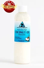 COCONUT OIL EXTRA VIRGIN UNREFINED ORGANIC CARRIER COLD PRESSED RAW PURE 4 OZ