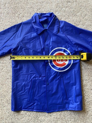 Kids Rain Jacket Chicago Cubs Youth Rain Coat Baseball Sports Gear Vintage Med - Picture 5 of 8